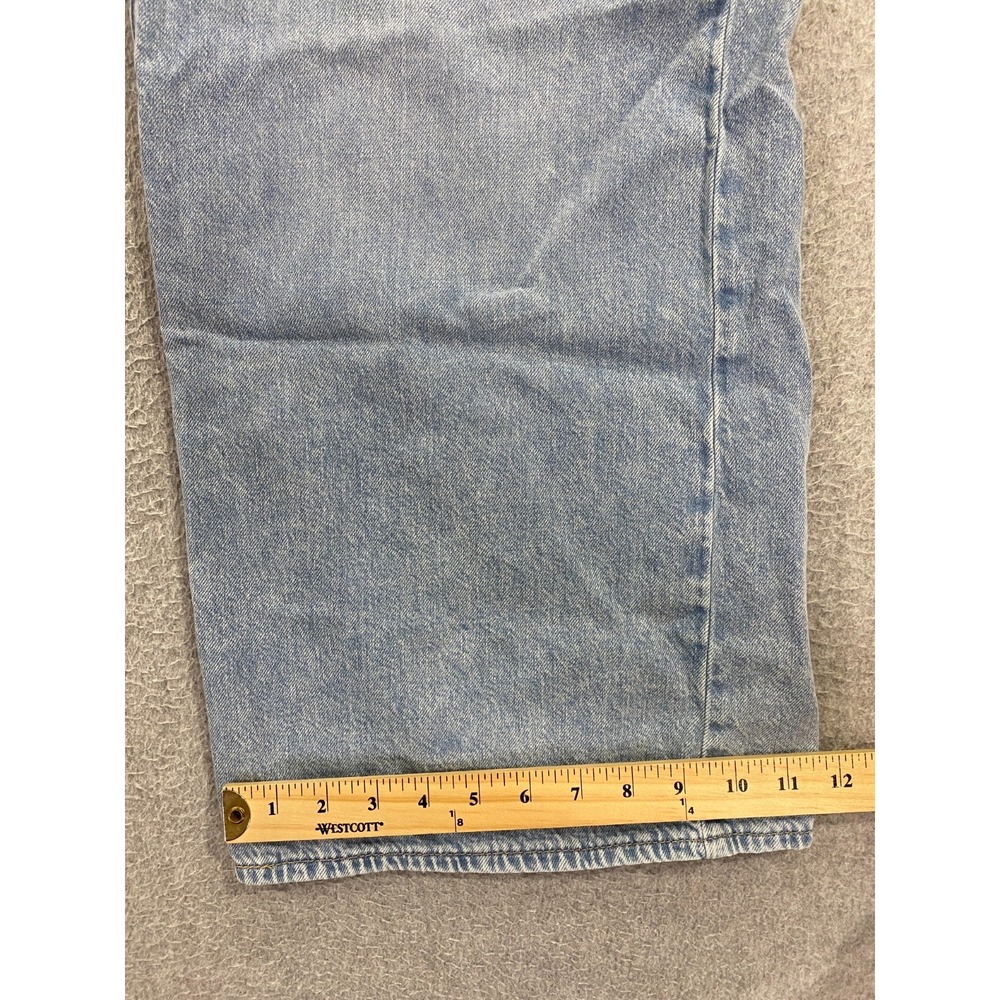 Levi's Middy Wide Leg Ankle Jeans Light Wash Womens Size 29 (29x24) Grunge Y2K - Picture 5 of 10